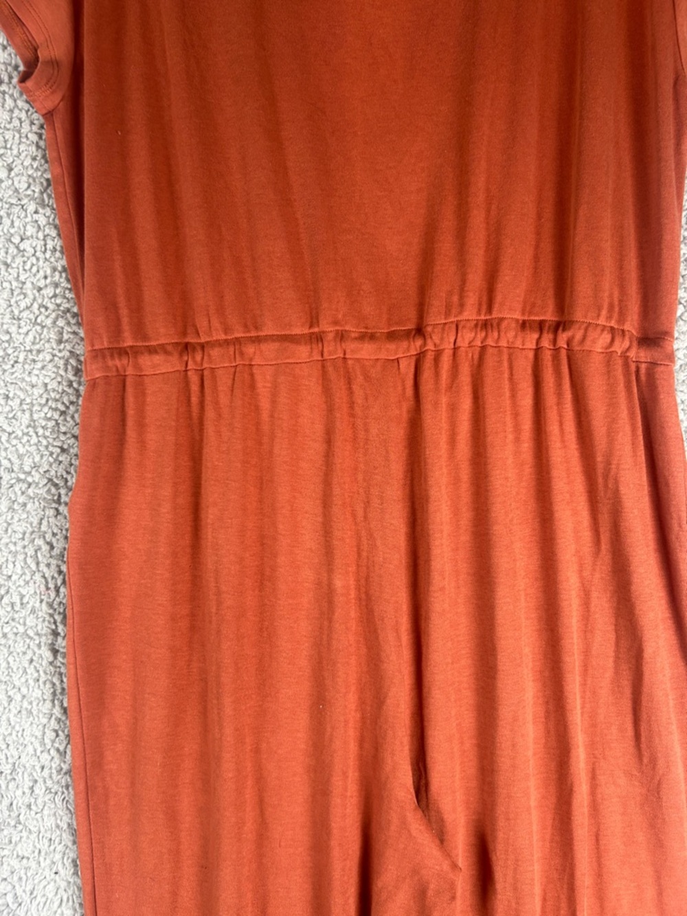 Madewell Short Sleeve Adjustable Drawstring Waist Jumpsuit Size L - Picture 13 of 15